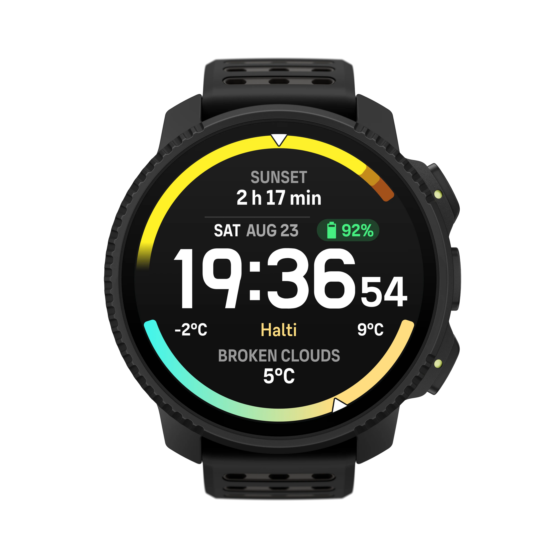 Suunto Vertical 2 GPS Watch All Black - Stainless Steel Bevel
