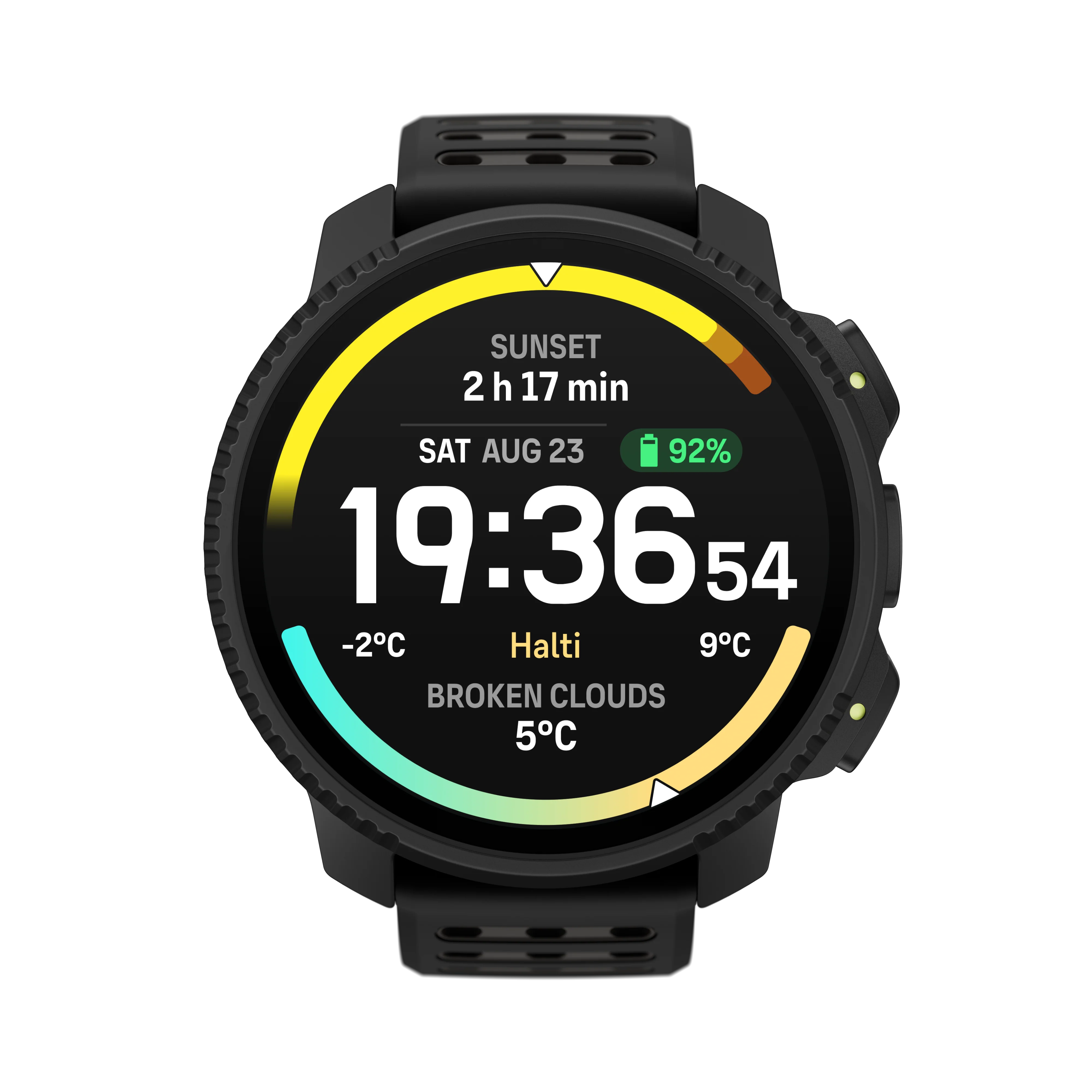Suunto Vertical 2 GPS Watch All Black - Stainless Steel Bevel