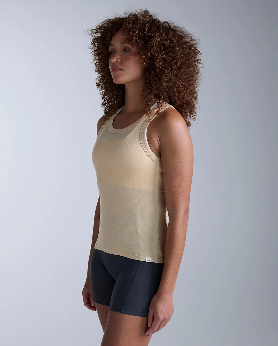 2XU Womens Fluid Ribbed Tank