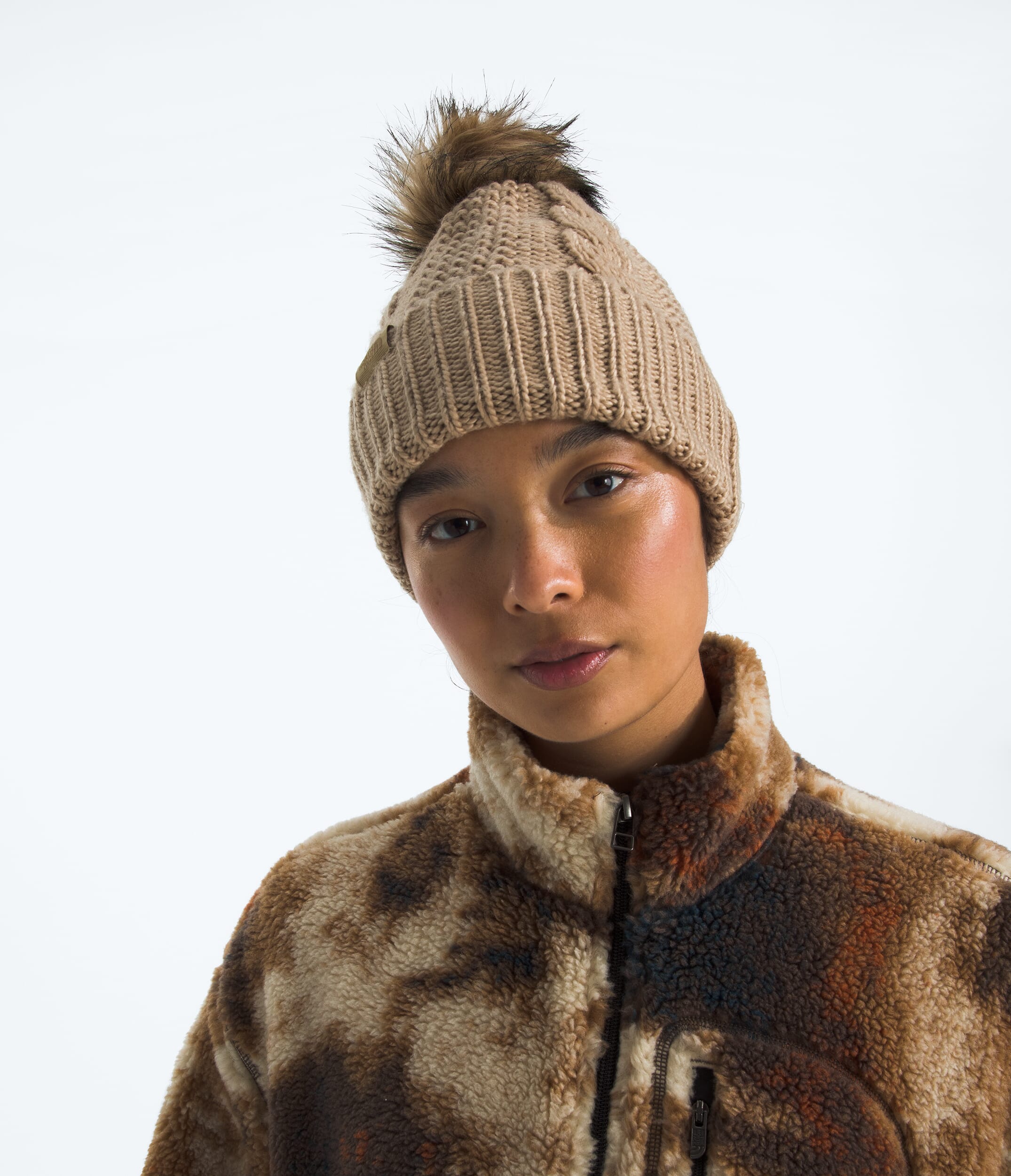 TNF Oh Mega Fur Pom Beanie