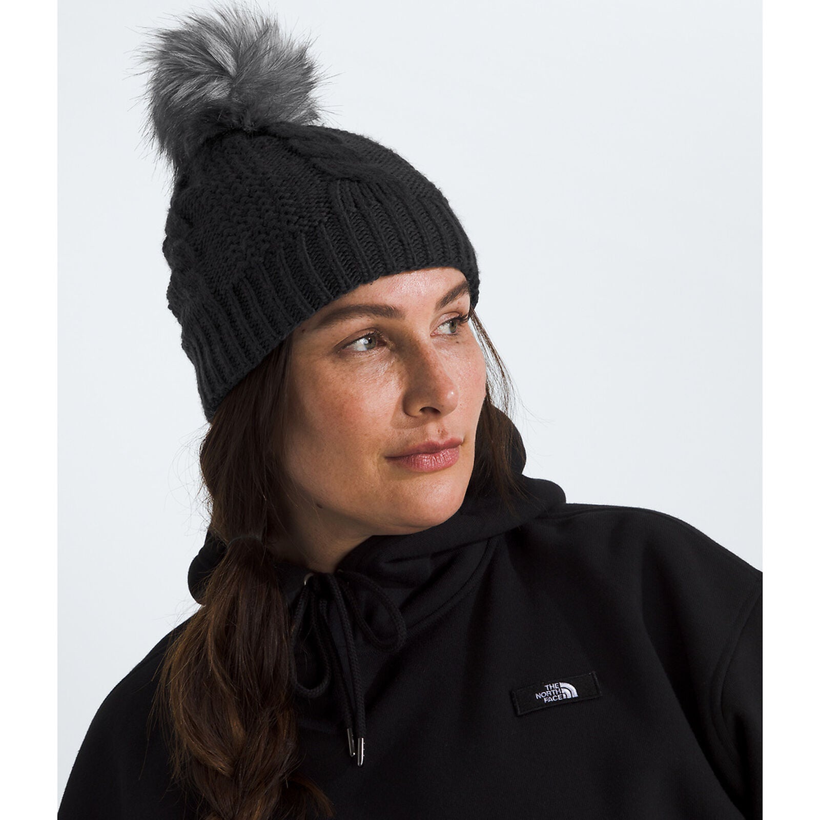 TNF Womens Oh Mega Fur Pom Beanie