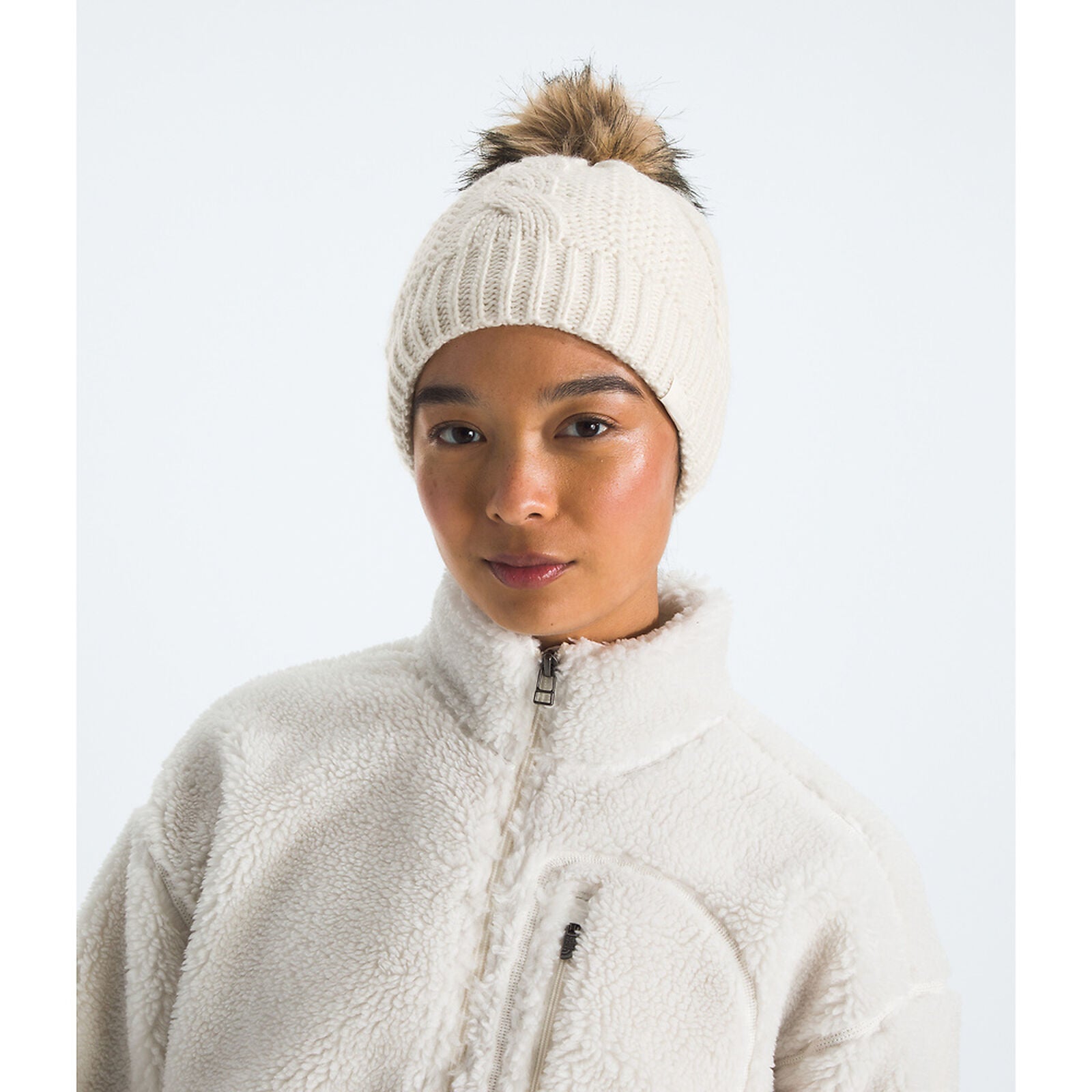 TNF Womens Oh Mega Fur Pom Beanie