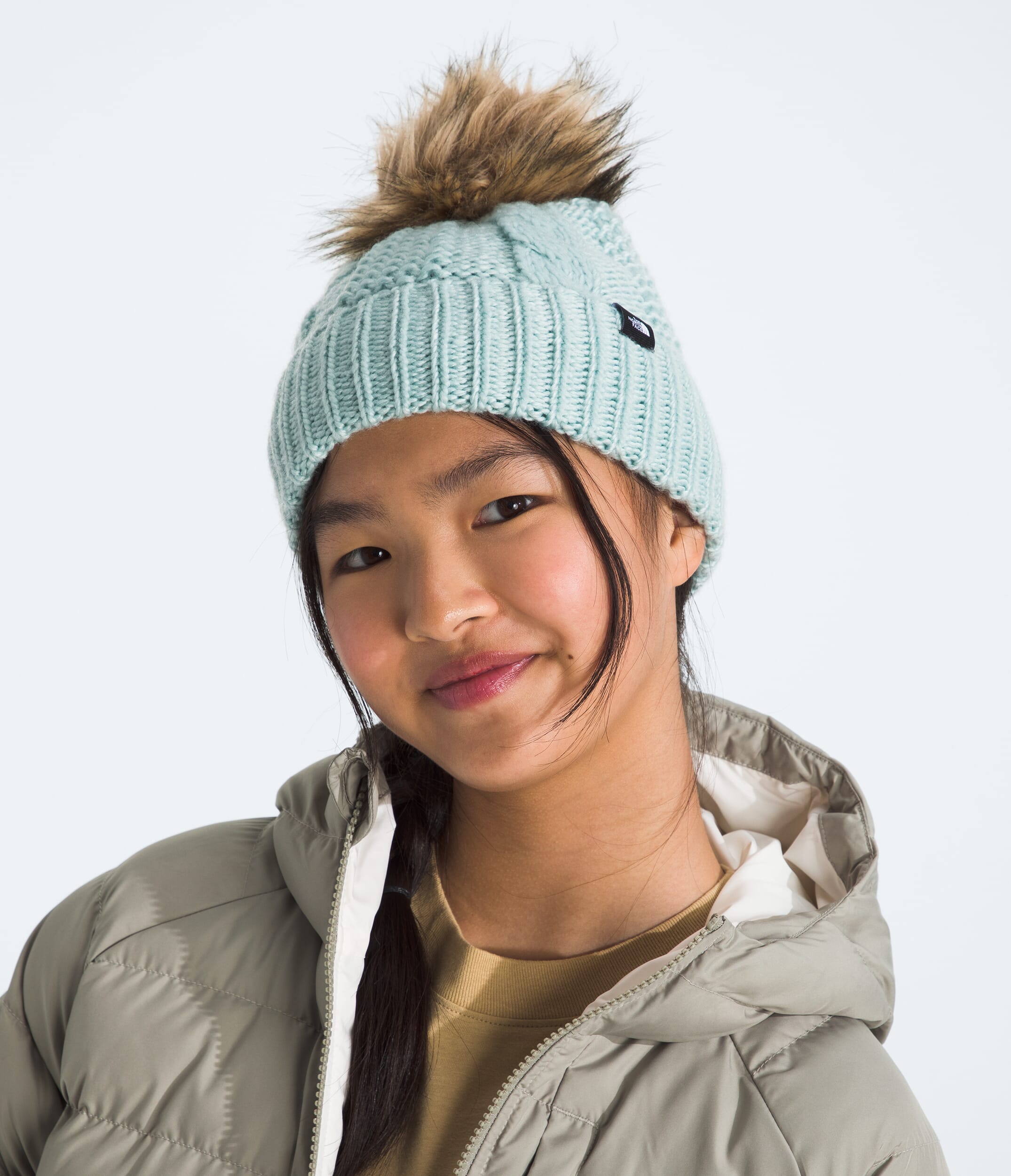 TNF Kids Oh Mega Fur Pom Beanie