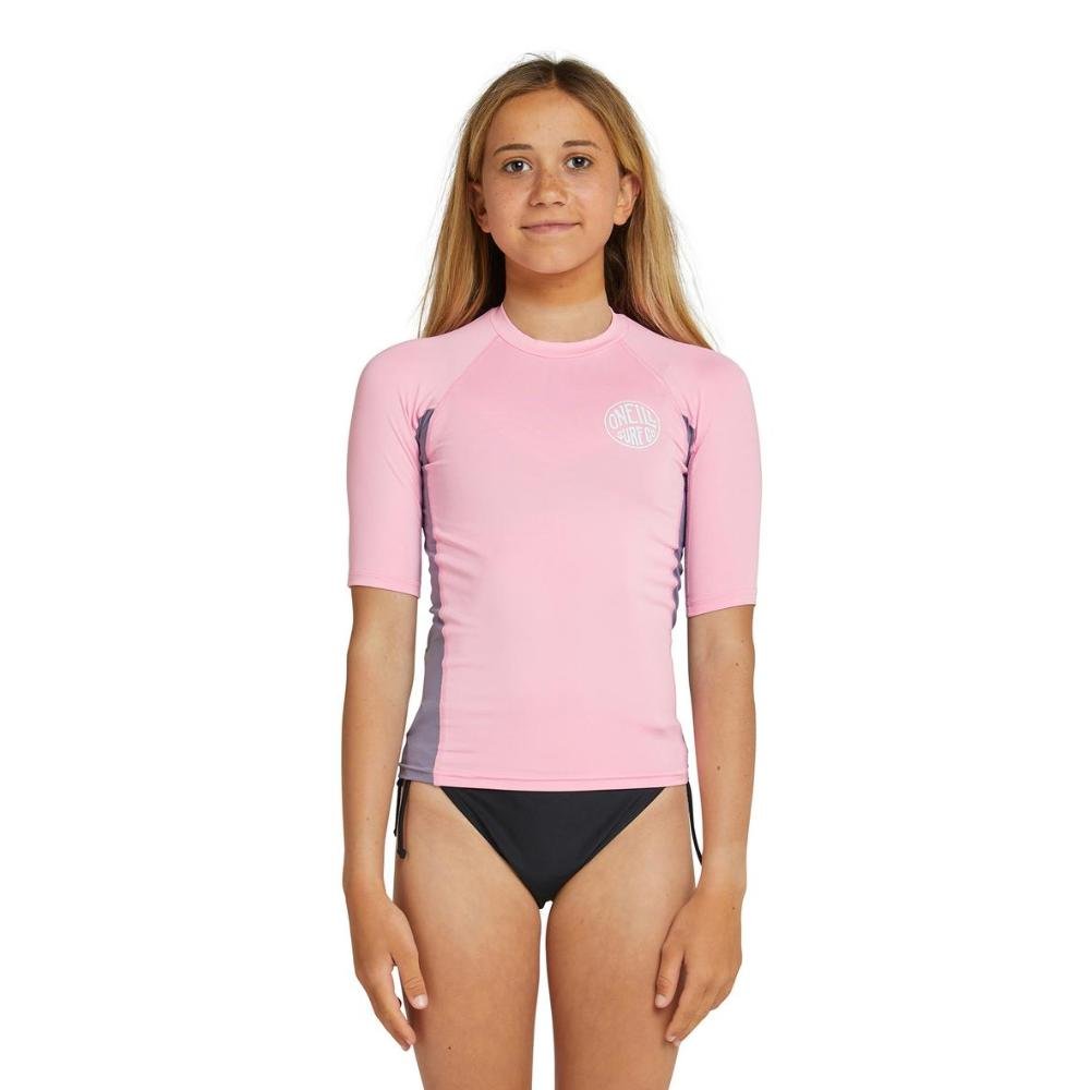Oneill Girls Classic Uv Short Sleeve Rash Vest