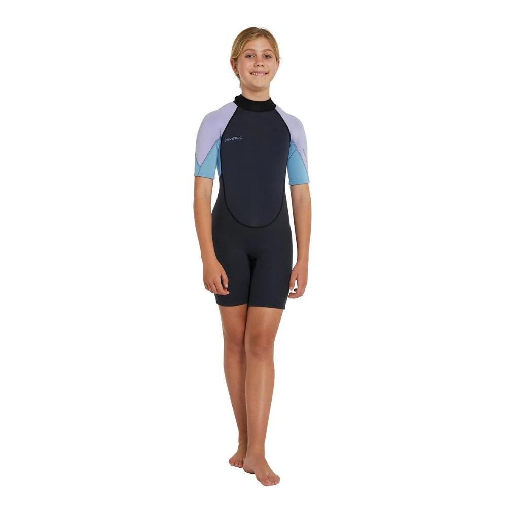 Oneill Girls Reactor 2 Back Zip Short Sleeve 2mm Springsuit