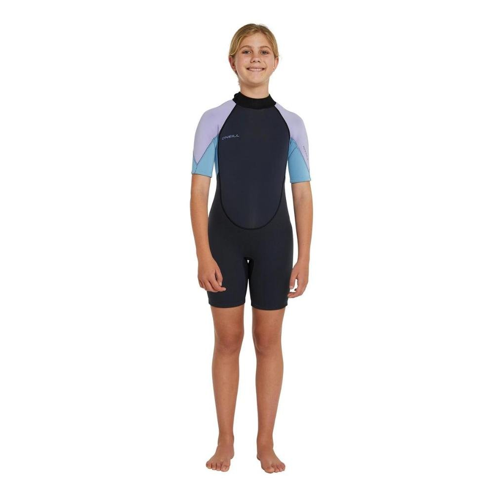 Oneill Girls Reactor 2 Back Zip Short Sleeve 2mm Springsuit
