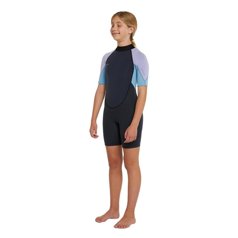 Oneill Girls Reactor 2 Back Zip Short Sleeve 2mm Springsuit