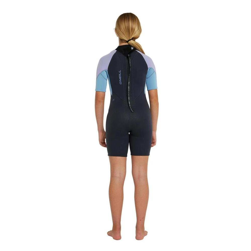 Oneill Girls Reactor 2 Back Zip Short Sleeve 2mm Springsuit