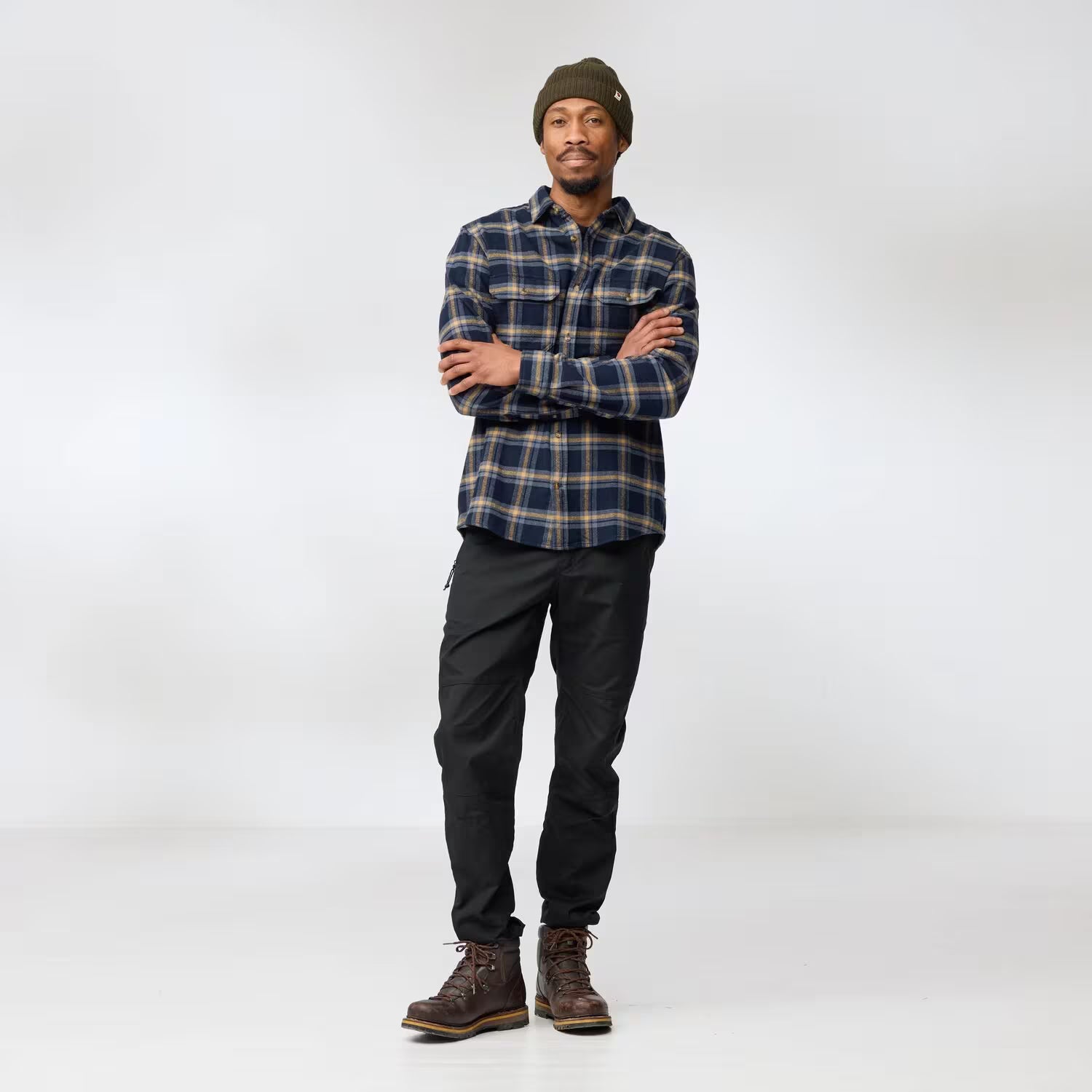 Fjallraven Mens Ovik Heavy Flannel Shirt LS