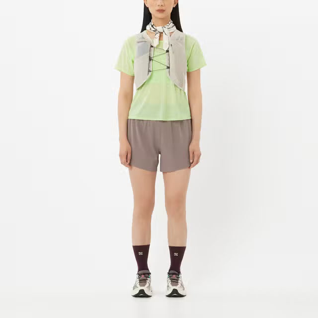 Salomon Womens Sense Aero Stow 4" Shorts
