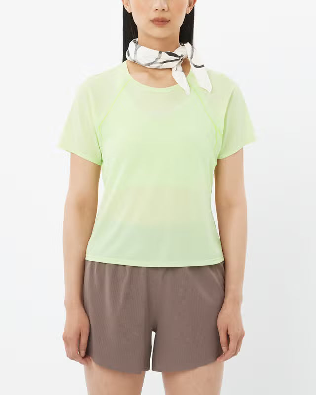 Salomon Womens SHAKEout Air Cropp SS Tee