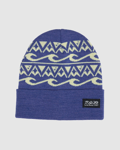 Rojo Womens Mountains & Oceans Beanie