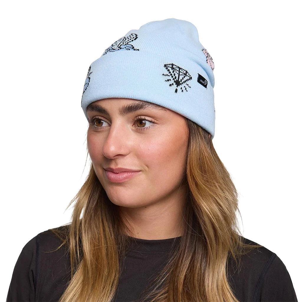 Rojo Womens Blue Bird Dayz Beanie One Size Ballad Blue