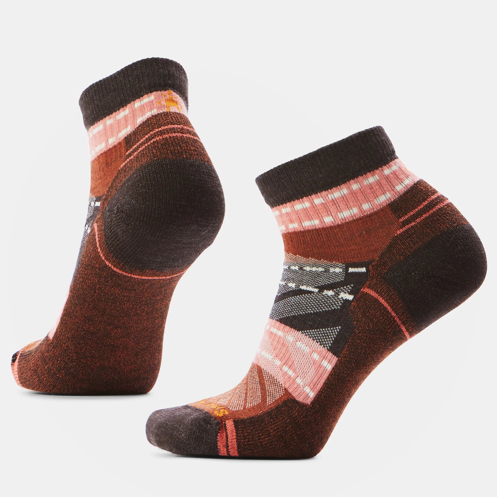 Smartwool Womens Hike Light Cushion Margarita Ankle Socks Chestnut