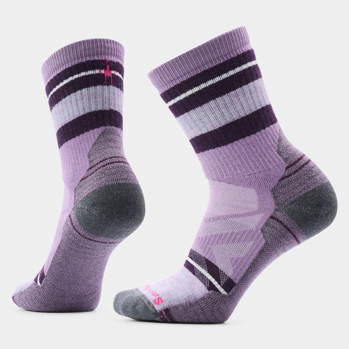 Smartwool Womens Hike Full Cushion Saturnsphere Crew Socks Purple Dawn