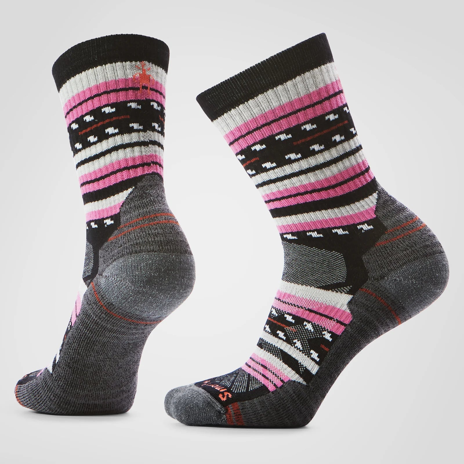 Smartwool Womens Hike Light Cushion Margarita Crew Socks Black