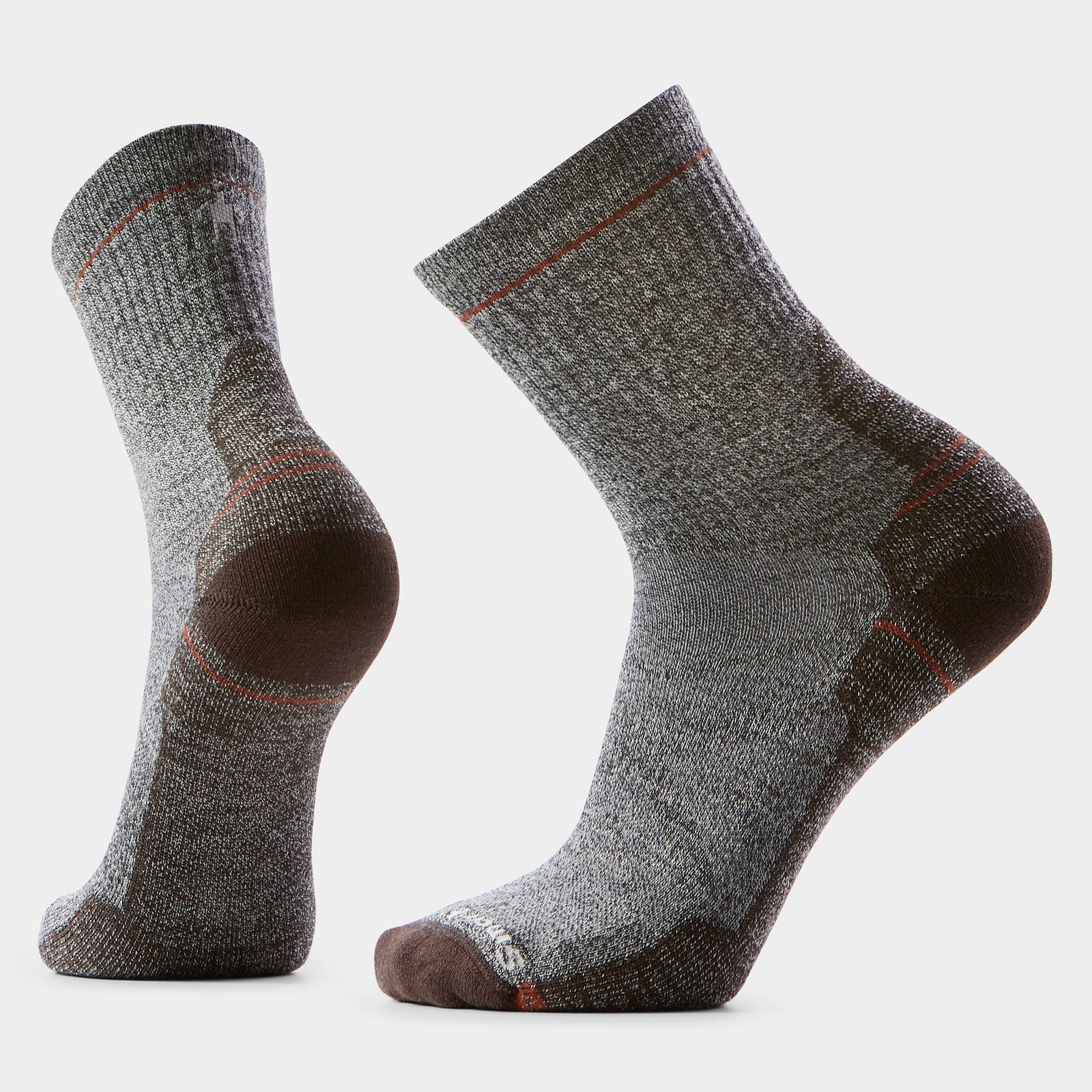 Smartwool Hike Light Cushion Mid Crew Socks Ash-Charcoal