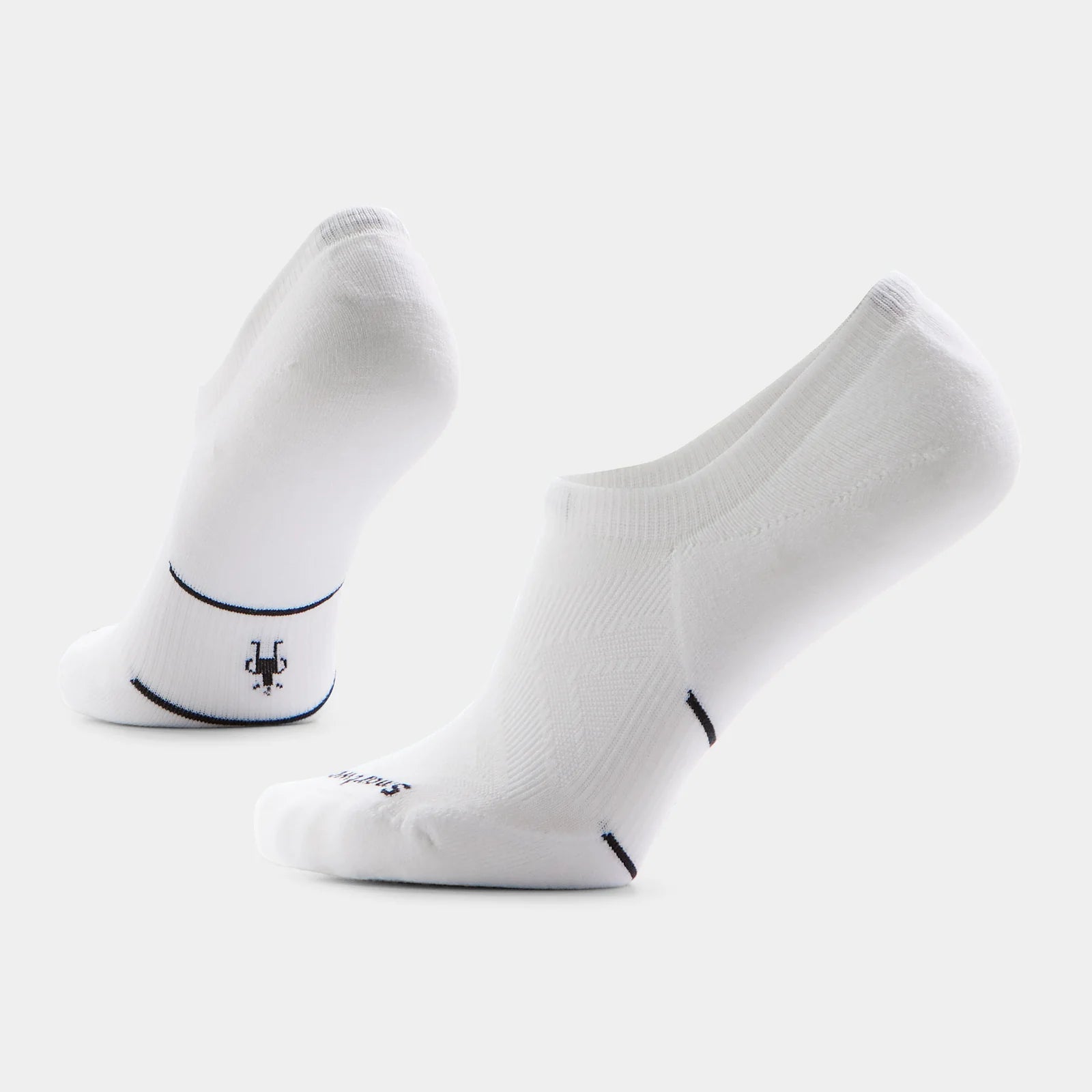 Smartwool Womens Run Targeted Cushion No Show Socks White