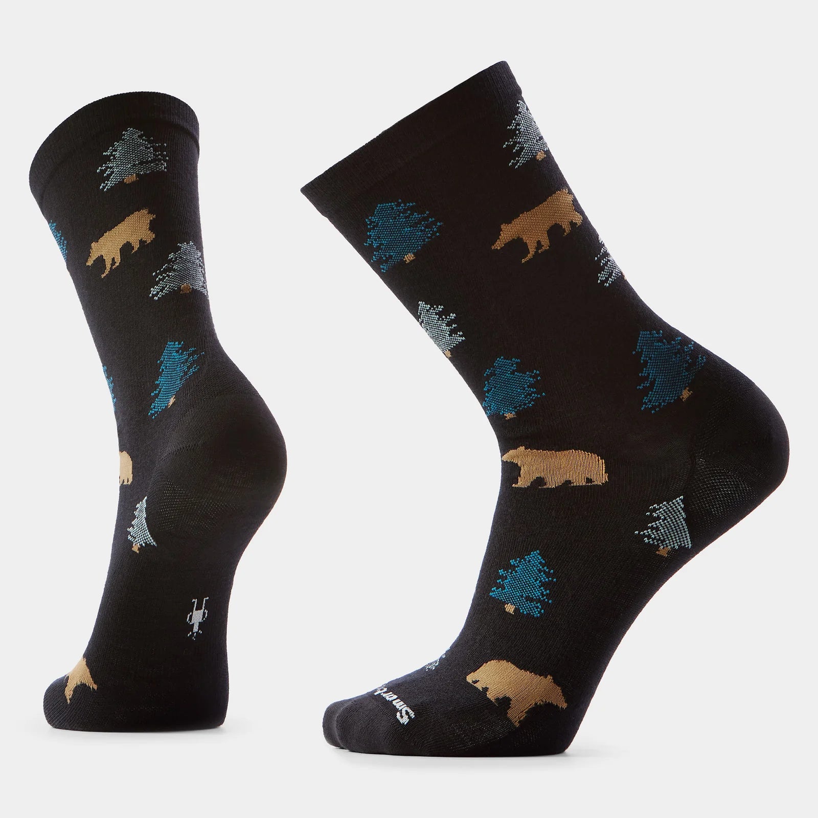 Smartwool Everyday Through the Trees Crew Socks Black