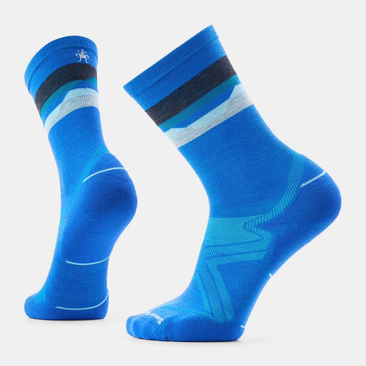Smartwool Run Cold Weather Targeted Cushion Horizons Crew Socks Laguna Blue