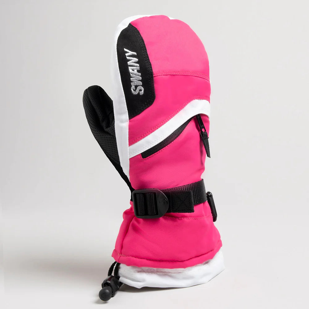 Swany X-Over Junior Mitt Magenta White