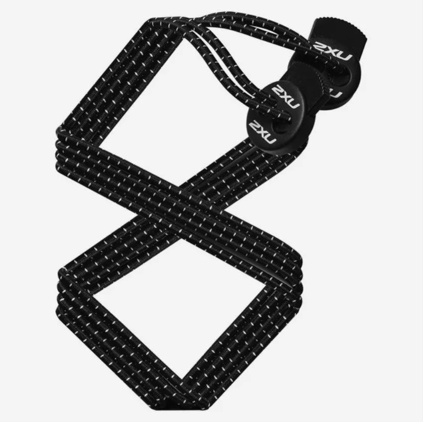 2XU Performance Locked Laces One Size Black Black
