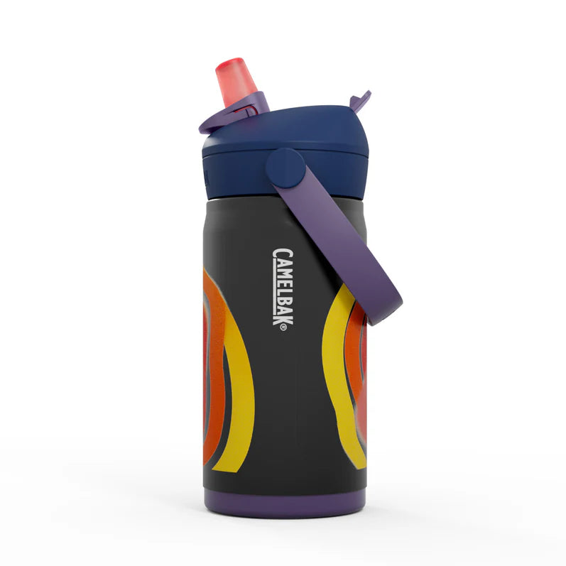 CamelBak Thrive Flip Straw Kids Bottle, Insulated Stainless Steel 350ml Cyclone