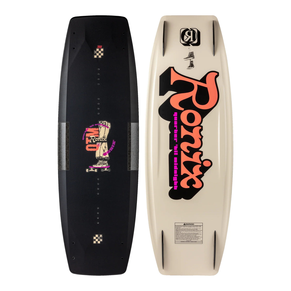 Ronix Quarter Til Midnight SF Wakeboard 138cm Skate Black Coral