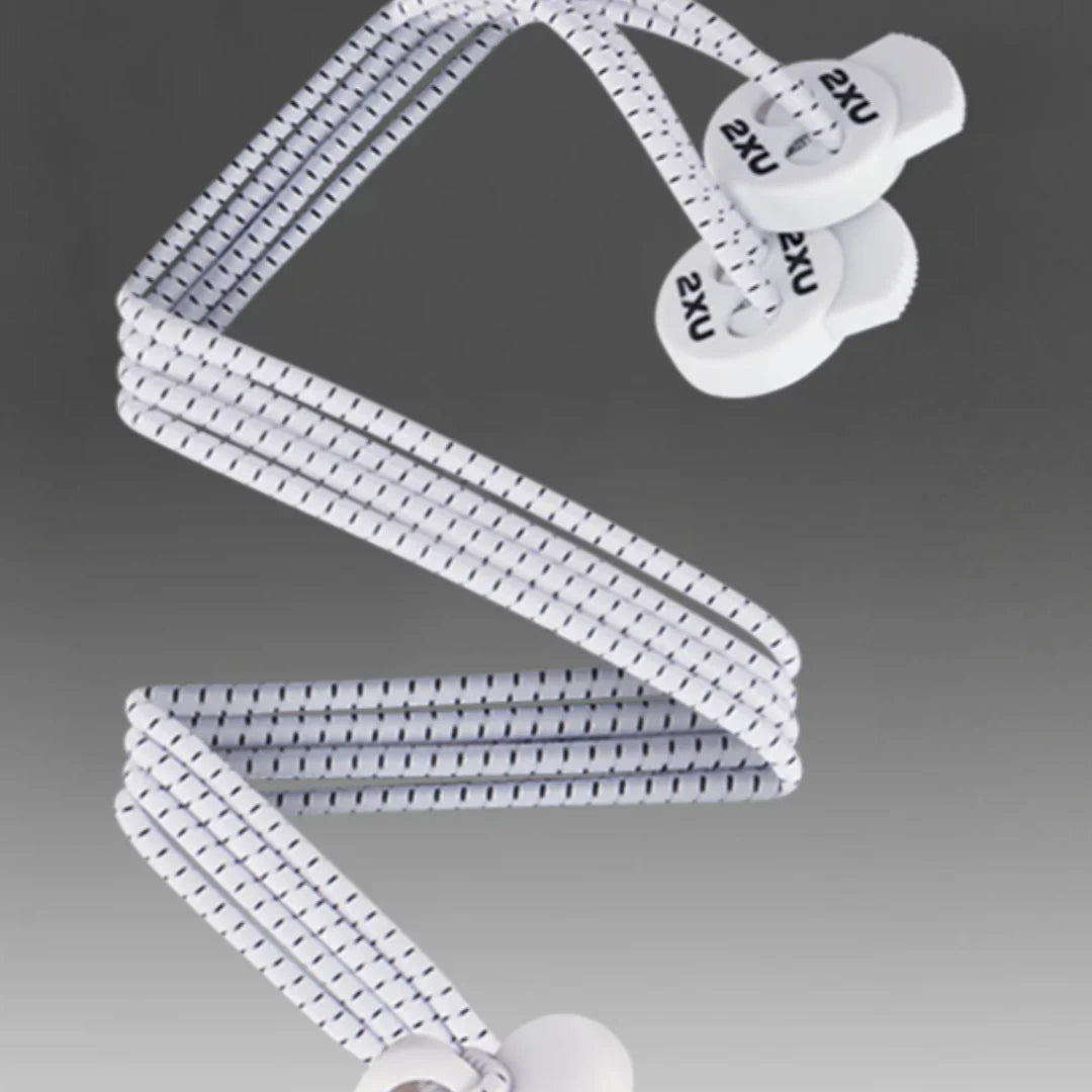 2XU Performance Locked Laces One Size White White
