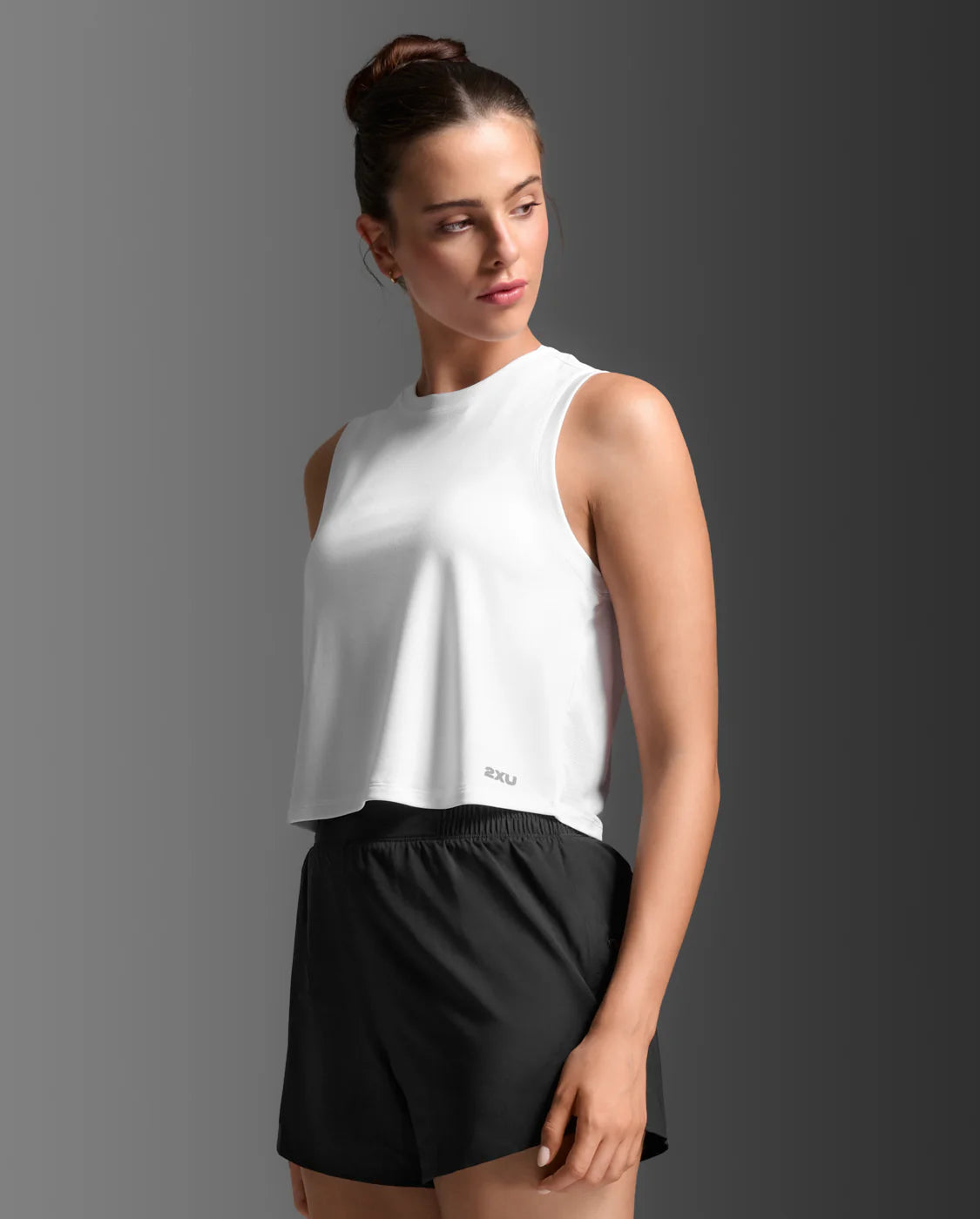 2XU Womens Aero Mesh Crop Tank