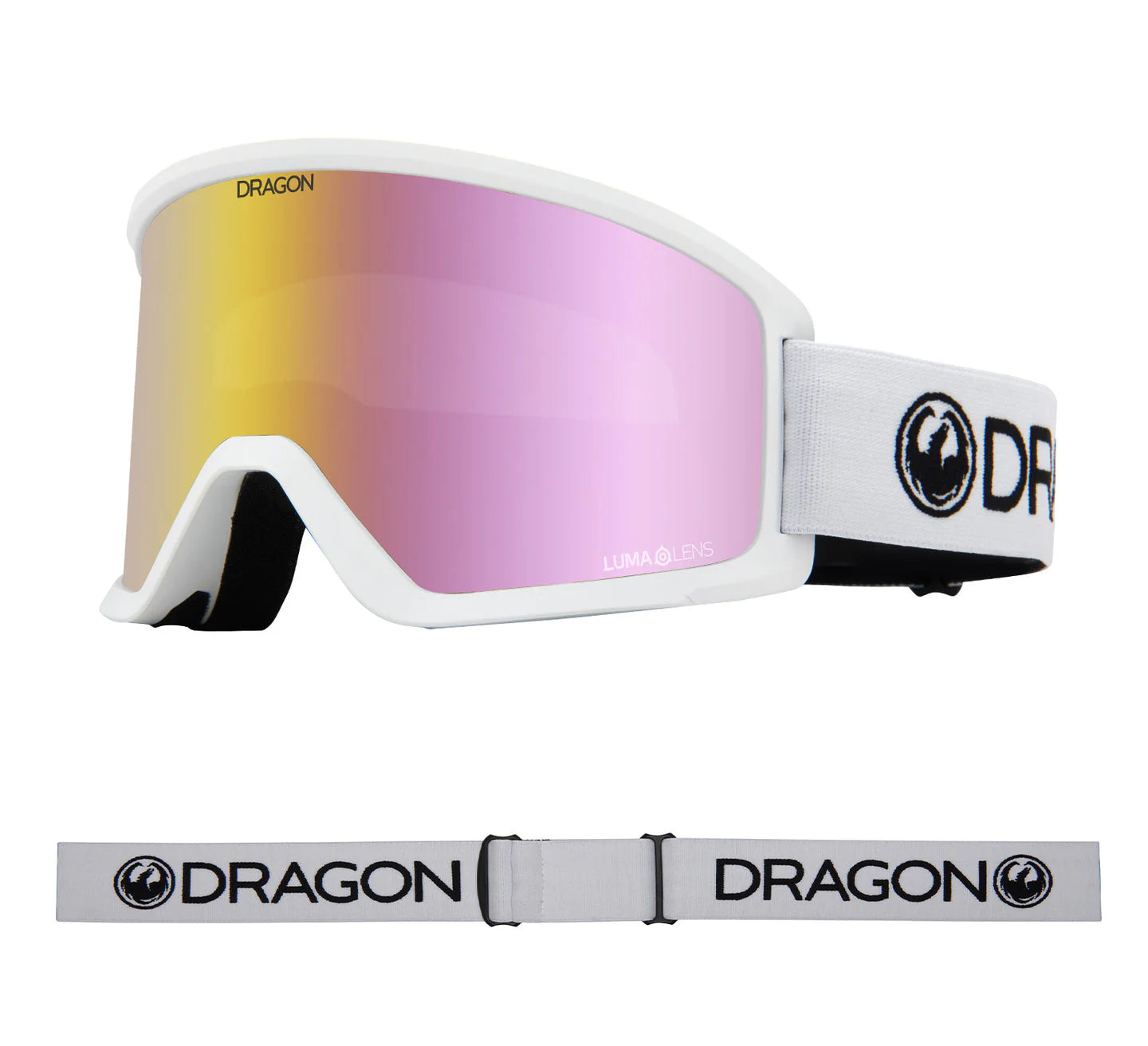 Dragon DX3 OTG (LB) Snow Goggle LL Pink Ion White