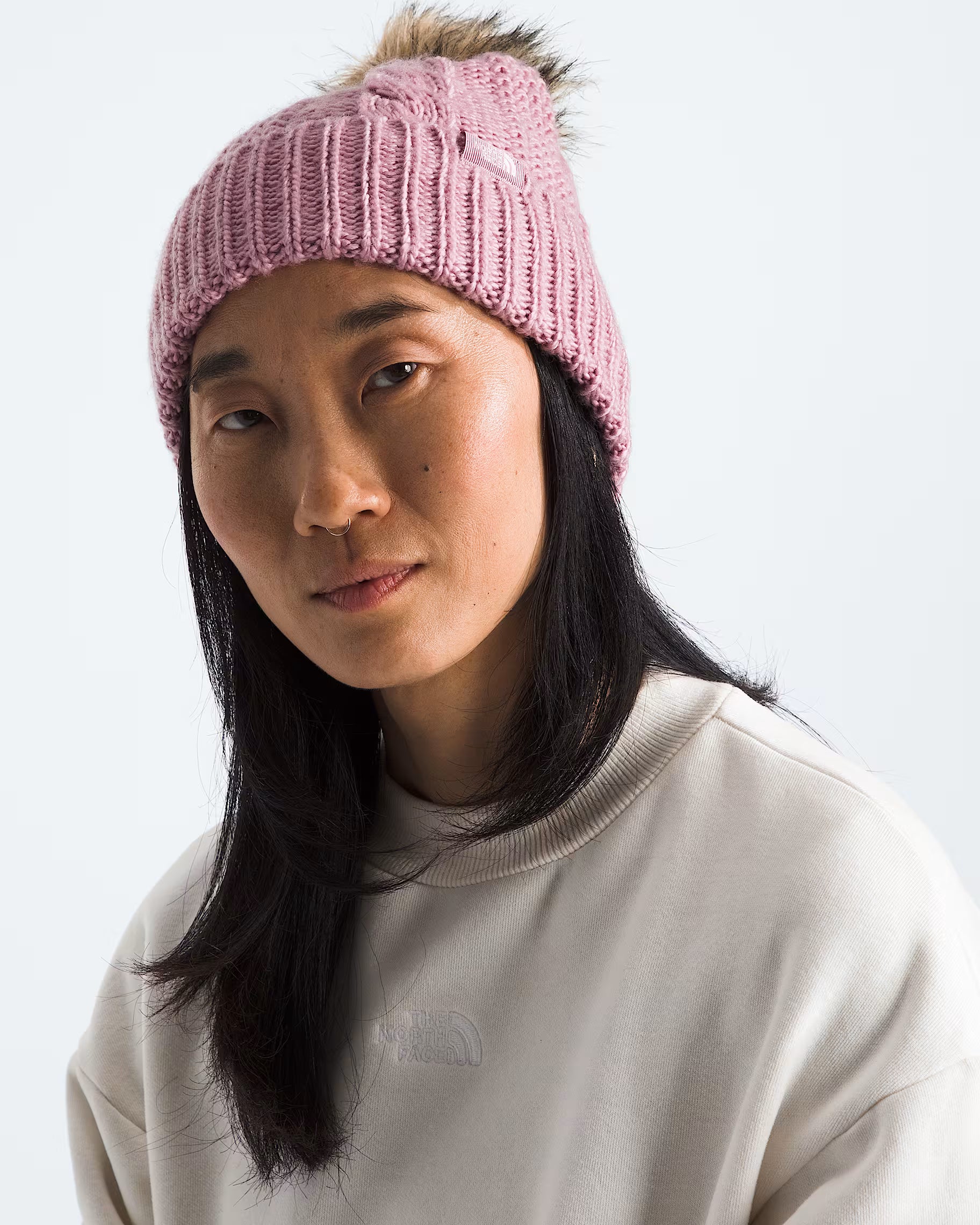 TNF Oh Mega Fur Pom Beanie