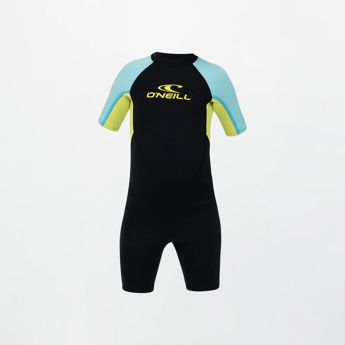O'Neill Boys Toddler Reactor Back Zip Short Sleeve 2mm Spring Suit Lime