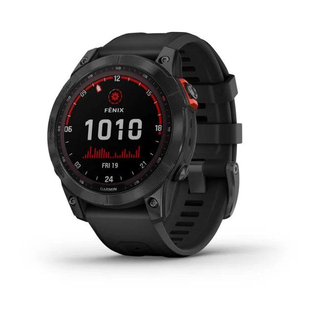 Garmin fenix 7X Solar w/ Black Band - Slate Grey
