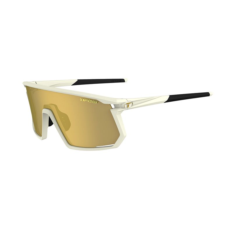 Tifosi Moab Sunglasses Sahara Clarion Gold AC Red and Clear Lens