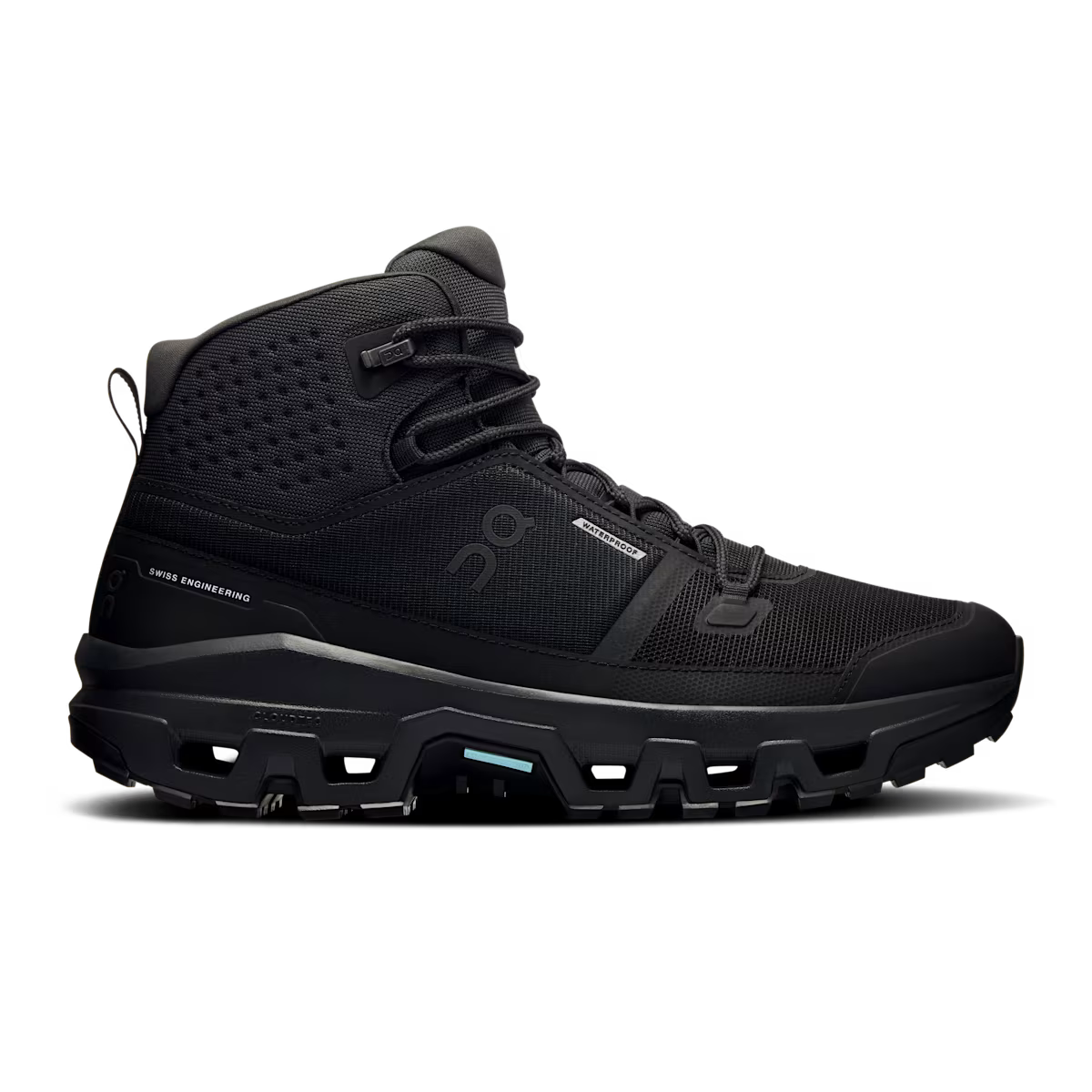 On Running Mens Cloudrock Waterproof Mid Hiking Boots