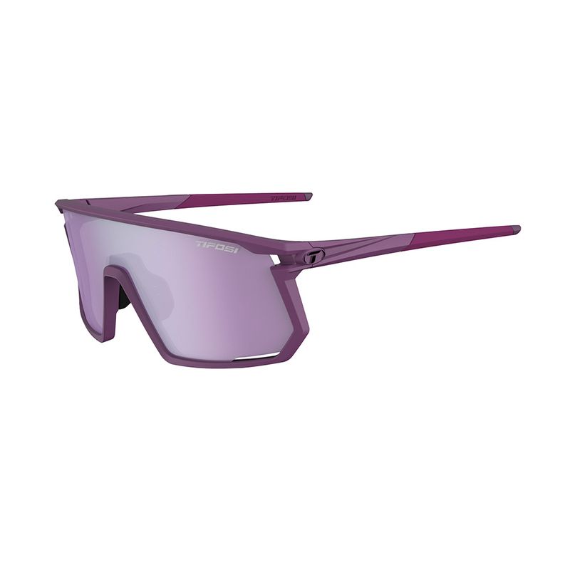 Tifosi Moab Sunglasses Plum Passion Clarion Deep Purple AC Red and Clear Lens
