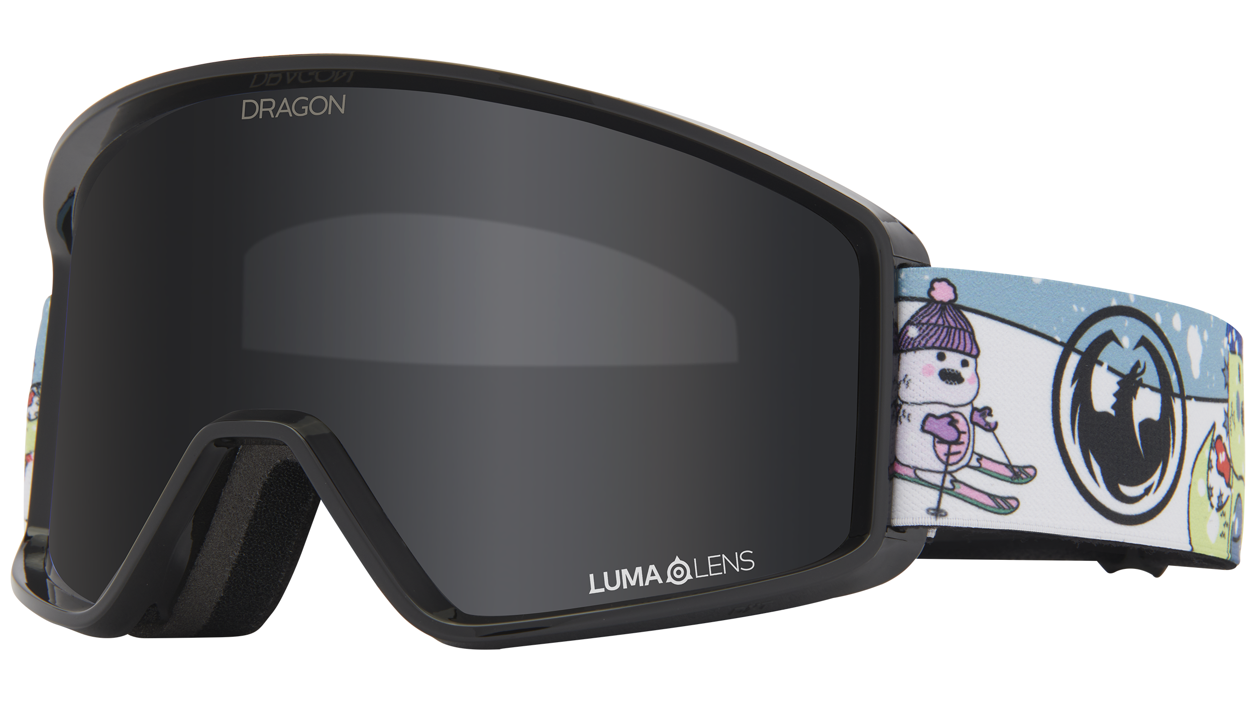 Dragon DXT OTG Snow Goggle LL Dark Smoke Pow Day
