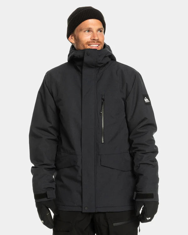 Quiksilver Mens Mission Solid Jacket True Black