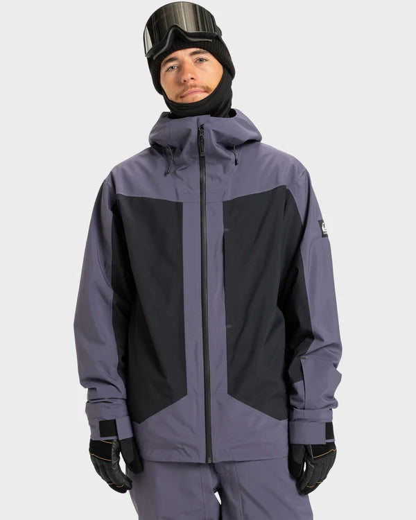 Quiksilver Mens Ultralight Stretch 20K Jacket Graystone