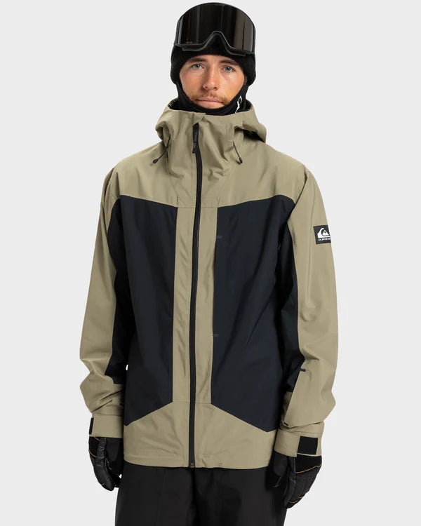 Quiksilver Mens Ultralight Stretch 20K Jacket Fallen Rock