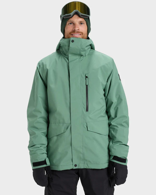 Quiksilver Mens Mission Solid Jacket Dark Ivy