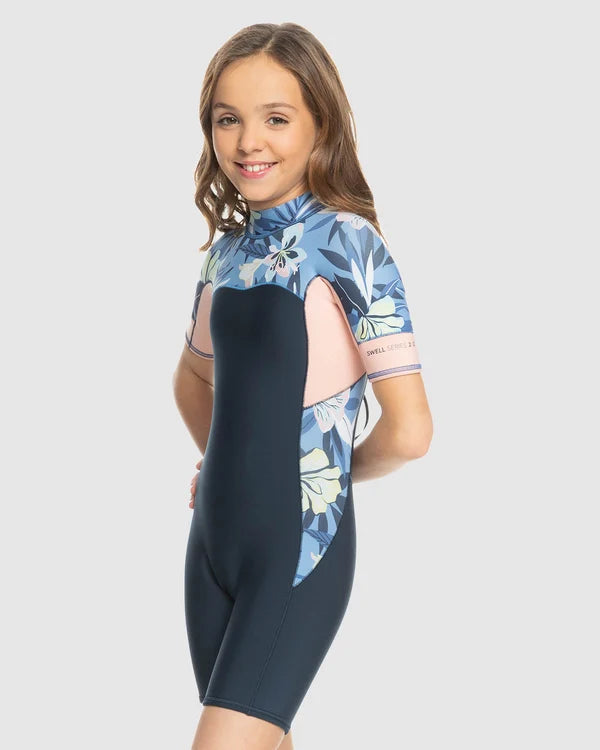 Roxy Youth Girls 2.0 Swell Series Short Sleeve Springsuit