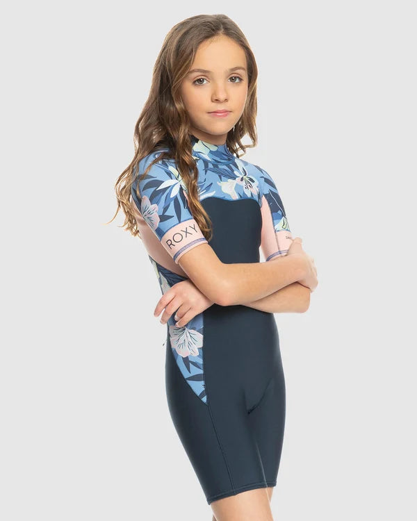 Roxy Youth Girls 2.0 Swell Series Short Sleeve Springsuit