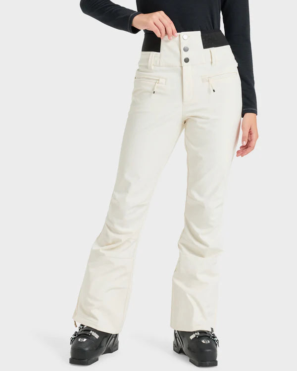 Roxy Womens Rising High Pants Whisper White