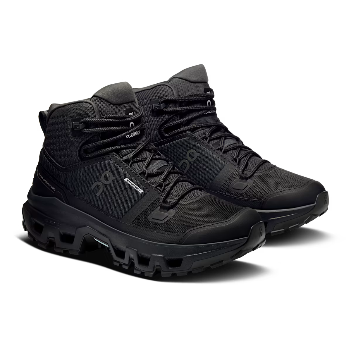 On Running Womens Cloudrock Mid Waterproof Hiking Boots