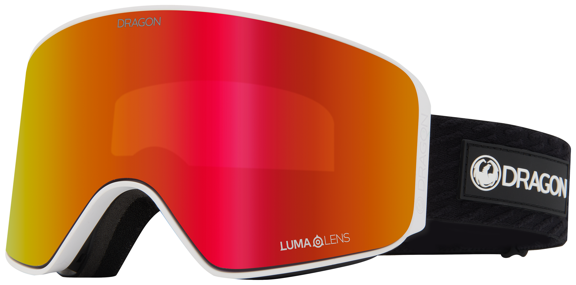 Dragon NFX Mag OTG (LB) Snow Goggle LL Red Ion + LL Light Rose Icon Red