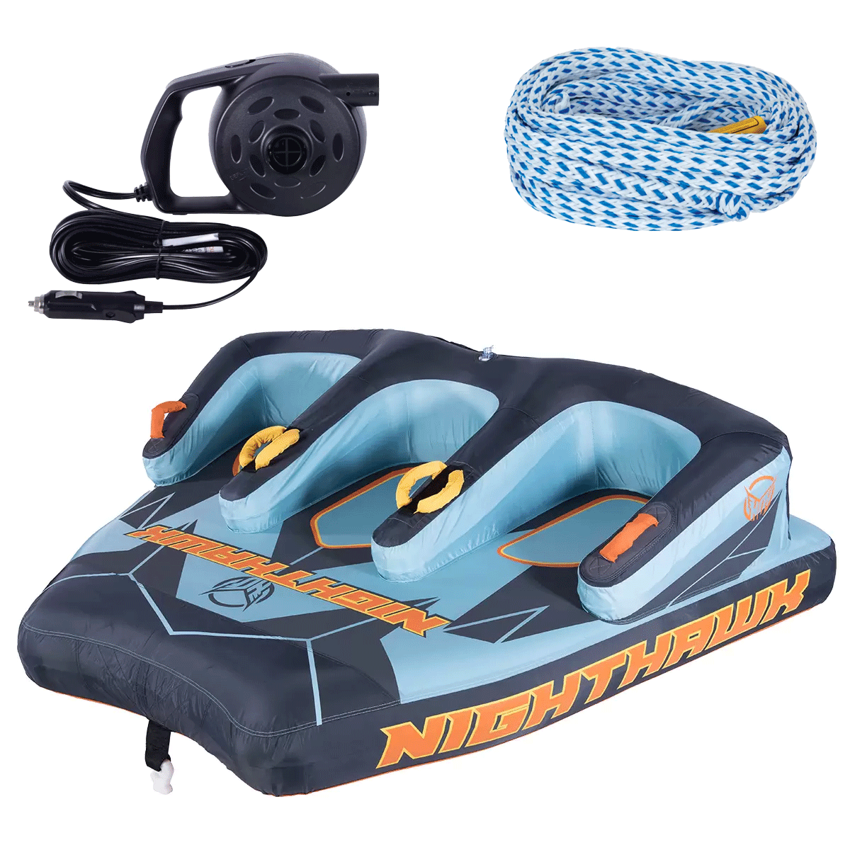 HO Nighthawk 3 Tube with Pump and Rope