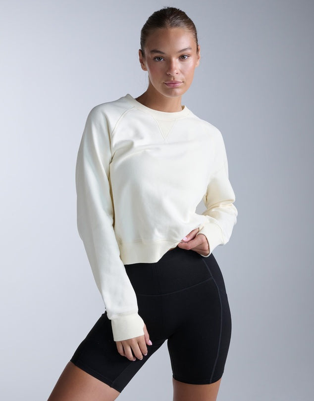2XU Womens EZ Organic Cotton Ribbed Crew