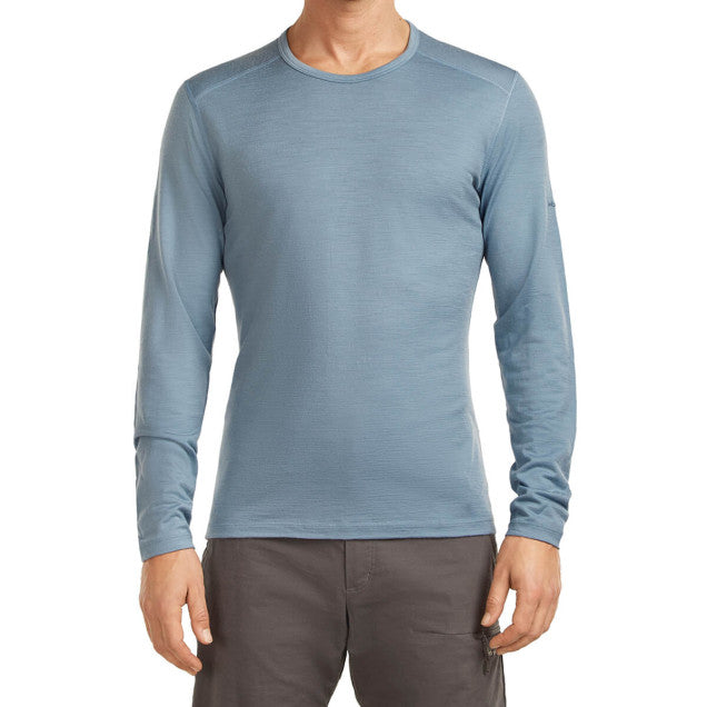 Icebreaker Mens Merino 200 Oasis LS Crewe Flint Blue